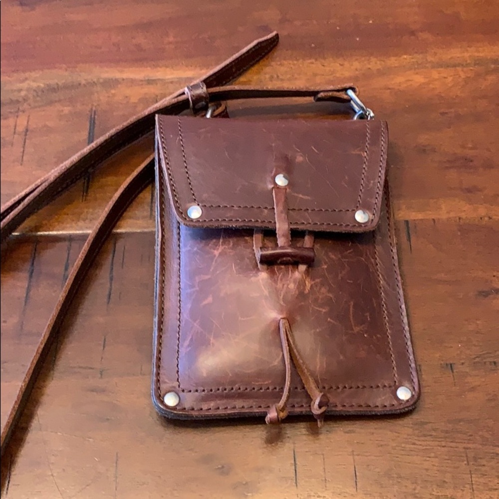 Saddleback leather mini Crossbody bag